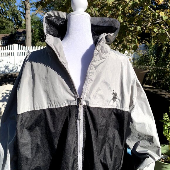 US POLO ASSN. Men's Windbreaker Hooded Jacket - Picture 3 of 14